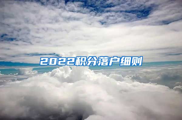 2022积分落户细则