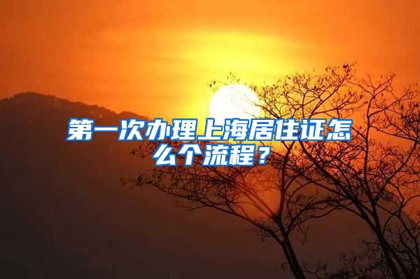 第一次办理上海居住证怎么个流程？