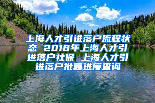 上海人才引进落户流程状态 2018年上海人才引进落户社保 上海人才引进落户批复进度查询