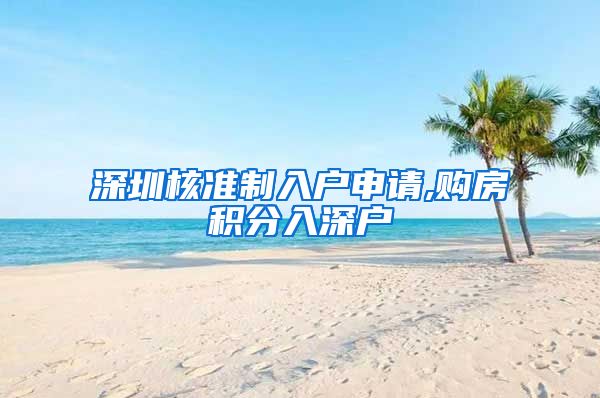 深圳核准制入户申请,购房积分入深户