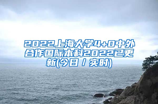 2022上海大学4+0中外合作国际本科2022已更新(今日／实时)