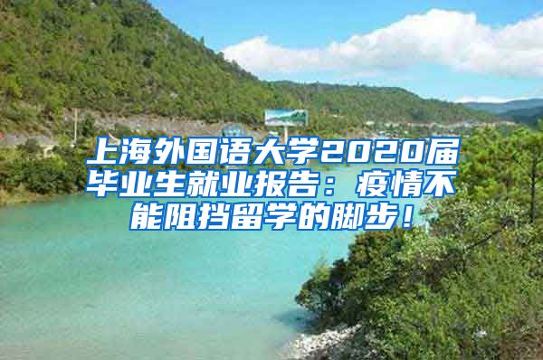 上海外国语大学2020届毕业生就业报告：疫情不能阻挡留学的脚步！