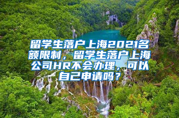 留学生落户上海2021名额限制，留学生落户上海公司HR不会办理，可以自己申请吗？