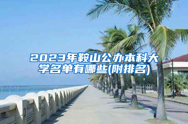 2023年鞍山公办本科大学名单有哪些(附排名)