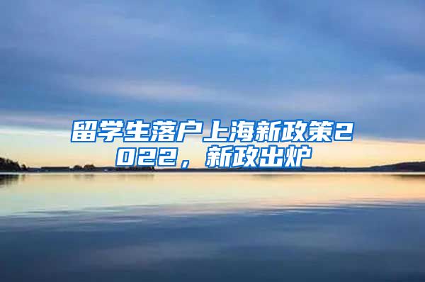 留学生落户上海新政策2022，新政出炉