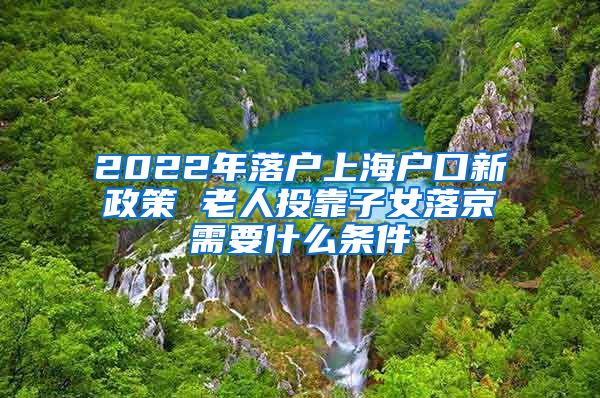 2022年落户上海户口新政策 老人投靠子女落京需要什么条件