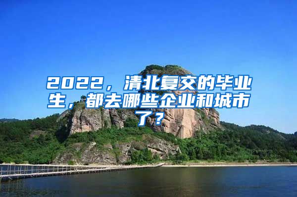 2022，清北复交的毕业生，都去哪些企业和城市了？