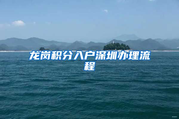 龙岗积分入户深圳办理流程