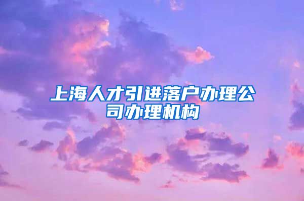 上海人才引进落户办理公司办理机构