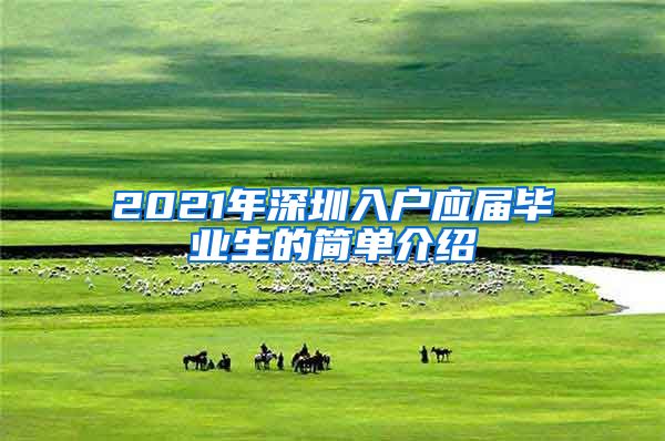 2021年深圳入户应届毕业生的简单介绍