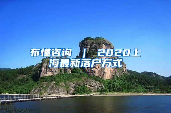 布懂咨询 ｜ 2020上海最新落户方式