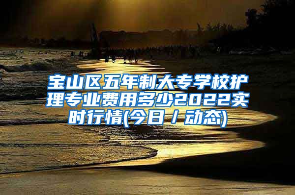 宝山区五年制大专学校护理专业费用多少2022实时行情(今日／动态)