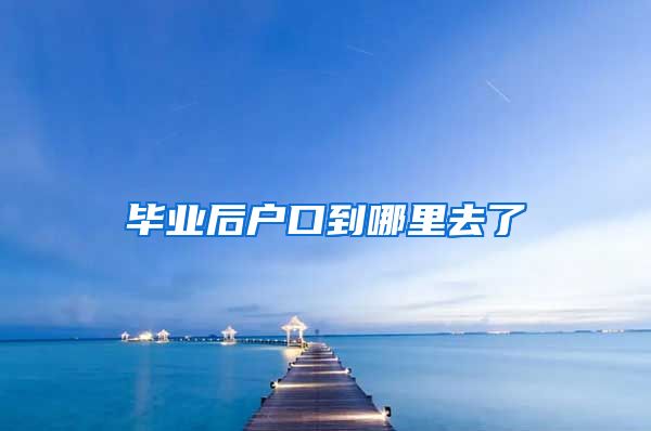 毕业后户口到哪里去了