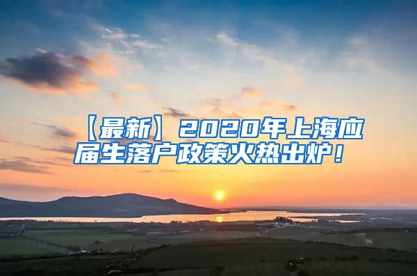 【最新】2020年上海应届生落户政策火热出炉！