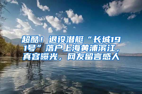 超酷！退役潜艇“长城191号”落户上海黄浦滨江，真容曝光，网友留言感人