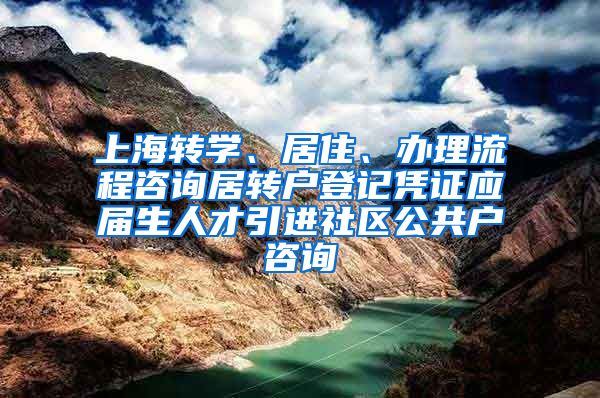 上海转学、居住、办理流程咨询居转户登记凭证应届生人才引进社区公共户咨询