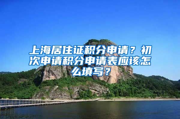 上海居住证积分申请？初次申请积分申请表应该怎么填写？