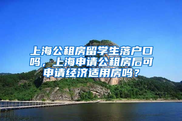 上海公租房留学生落户口吗，上海申请公租房后可申请经济适用房吗？