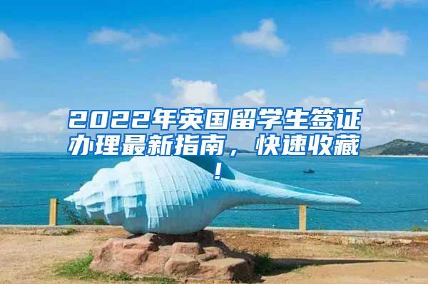 2022年英国留学生签证办理最新指南，快速收藏！