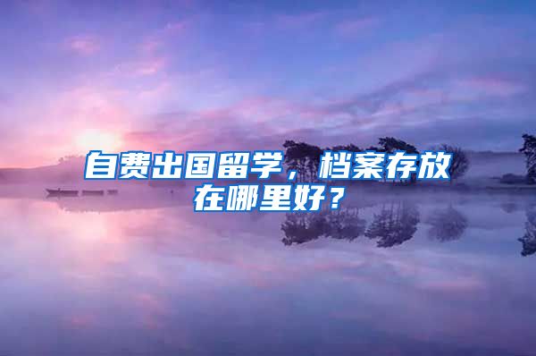 自费出国留学，档案存放在哪里好？