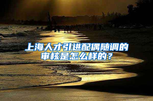 上海人才引进配偶随调的审核是怎么样的？