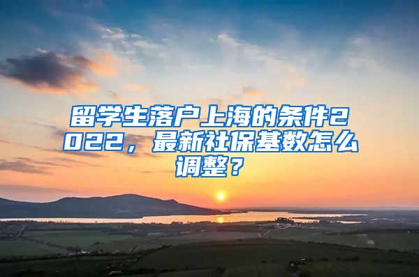 留学生落户上海的条件2022，最新社保基数怎么调整？