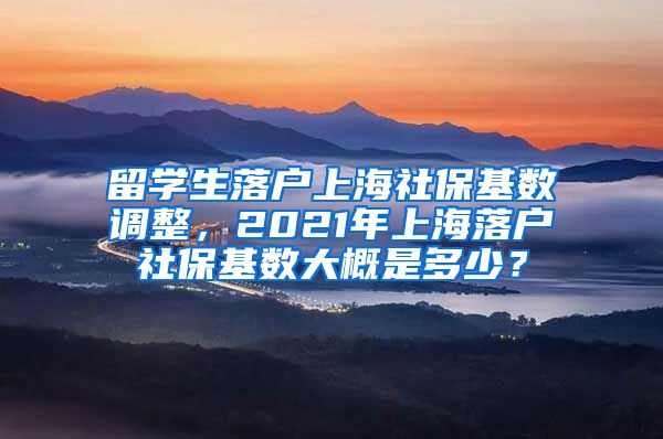 留学生落户上海社保基数调整，2021年上海落户社保基数大概是多少？