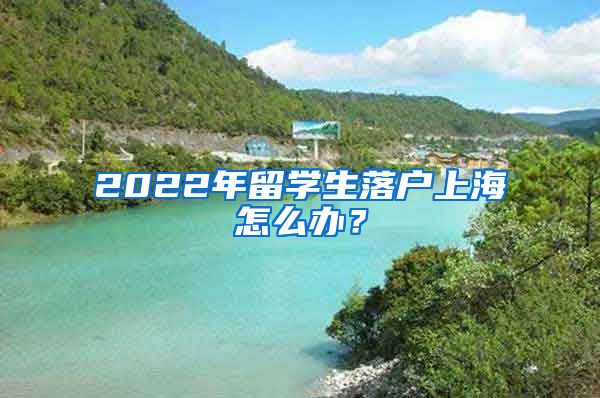 2022年留学生落户上海怎么办？