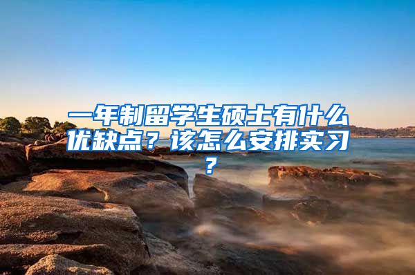 一年制留学生硕士有什么优缺点？该怎么安排实习？