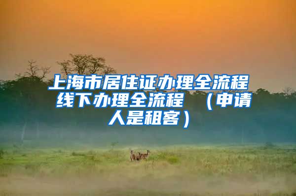 上海市居住证办理全流程 线下办理全流程 （申请人是租客）