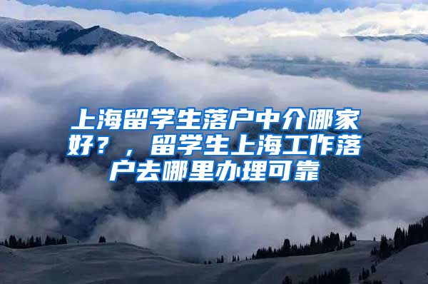 上海留学生落户中介哪家好？，留学生上海工作落户去哪里办理可靠