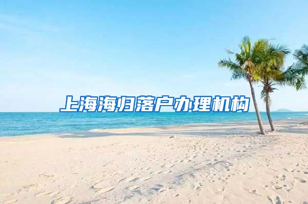 上海海归落户办理机构