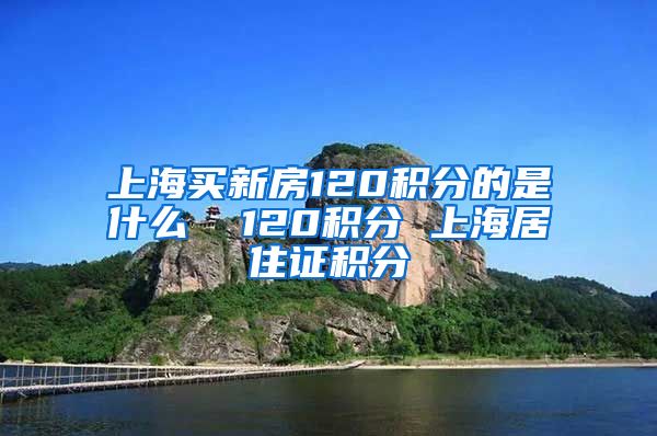 上海买新房120积分的是什么  120积分 上海居住证积分