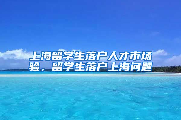 上海留学生落户人才市场验，留学生落户上海问题