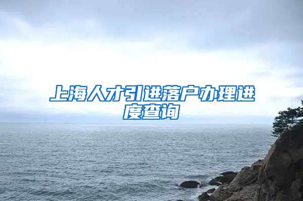 上海人才引进落户办理进度查询