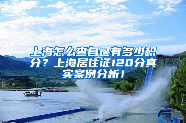 上海怎么查自己有多少积分？上海居住证120分真实案例分析！