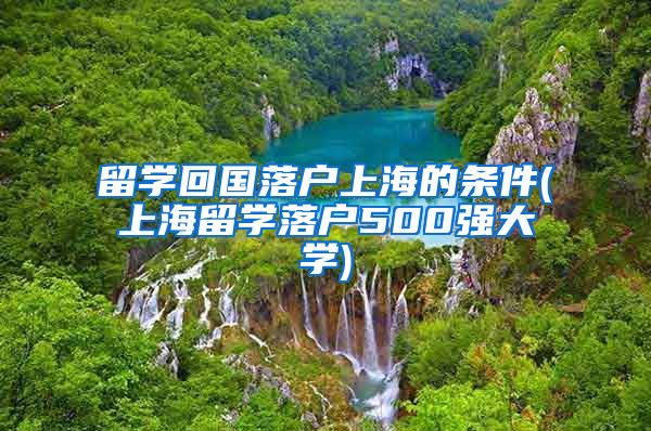 留学回国落户上海的条件(上海留学落户500强大学)