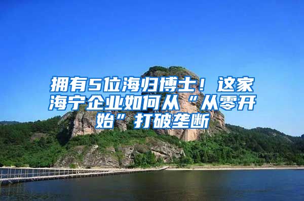 拥有5位海归博士！这家海宁企业如何从“从零开始”打破垄断