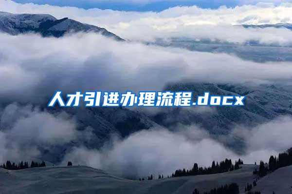 人才引进办理流程.docx