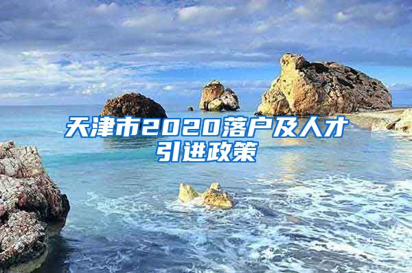 天津市2020落户及人才引进政策