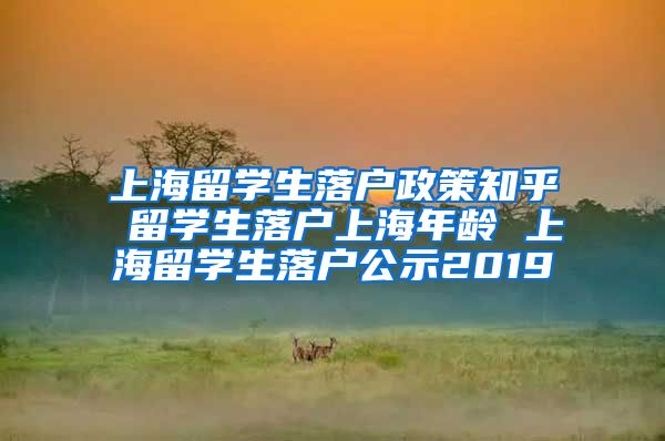 上海留学生落户政策知乎 留学生落户上海年龄 上海留学生落户公示2019