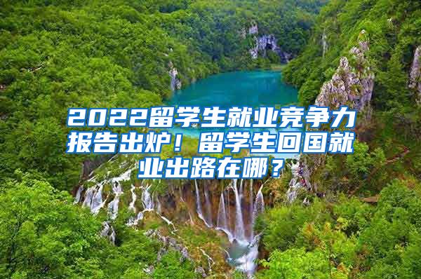 2022留学生就业竞争力报告出炉！留学生回国就业出路在哪？