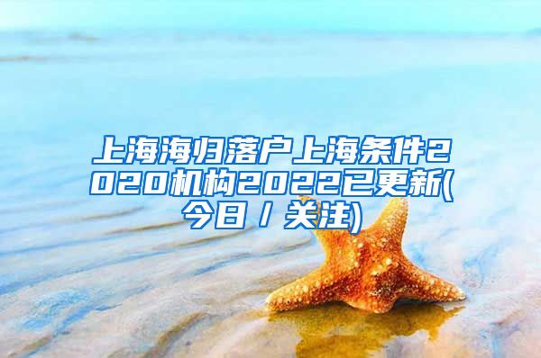 上海海归落户上海条件2020机构2022已更新(今日／关注)