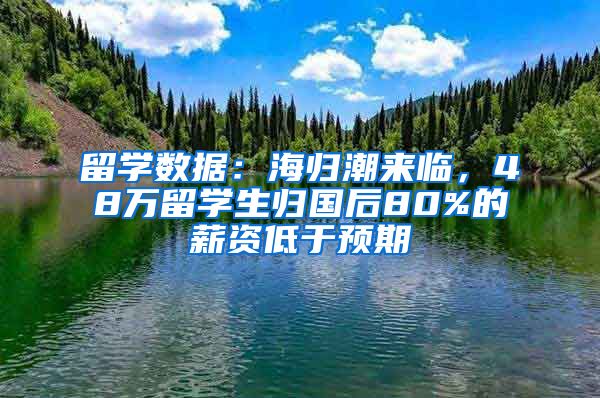 留学数据：海归潮来临，48万留学生归国后80%的薪资低于预期