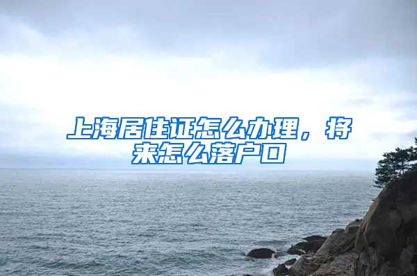 上海居住证怎么办理，将来怎么落户口