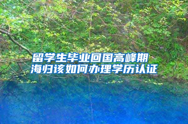 留学生毕业回国高峰期 海归该如何办理学历认证