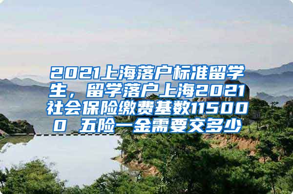 2021上海落户标准留学生，留学落户上海2021社会保险缴费基数115000 五险一金需要交多少