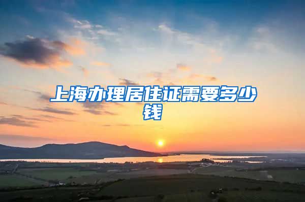 上海办理居住证需要多少钱