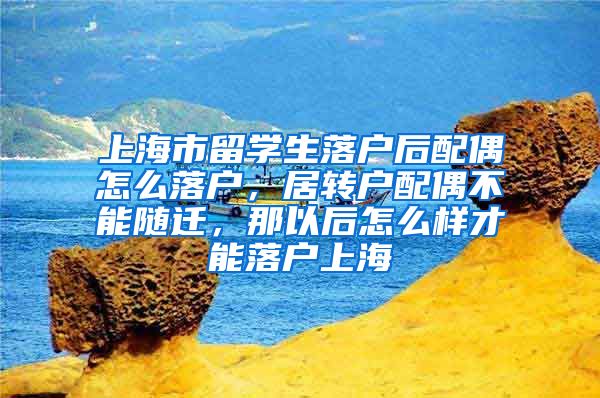 上海市留学生落户后配偶怎么落户，居转户配偶不能随迁，那以后怎么样才能落户上海