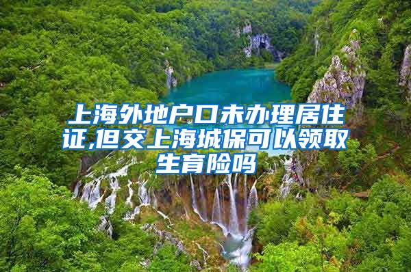 上海外地户口未办理居住证,但交上海城保可以领取生育险吗